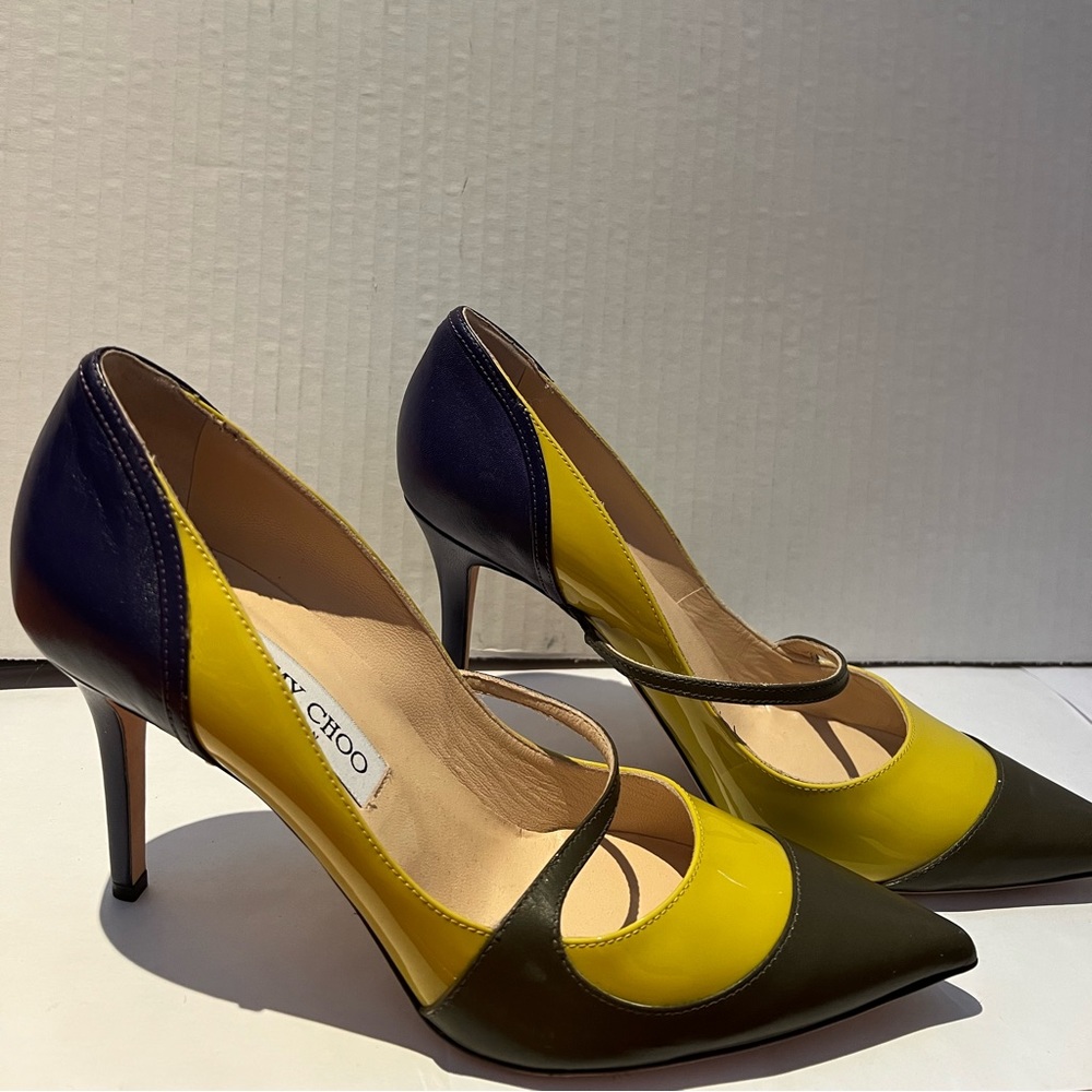 Jimmy Choo Multicolor Pointed-Toe Heels! - image 1